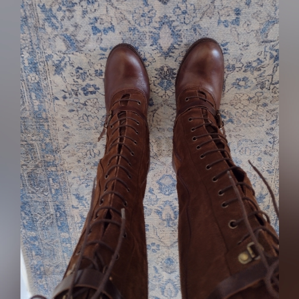 Alberto Fermani Brown Lace Up Boots - Picture 14 of 16